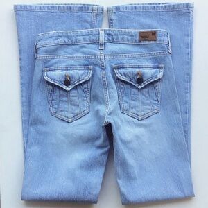 Y2K vintage Mossimo flare wide bell bottom Light Blue Denim Jeans